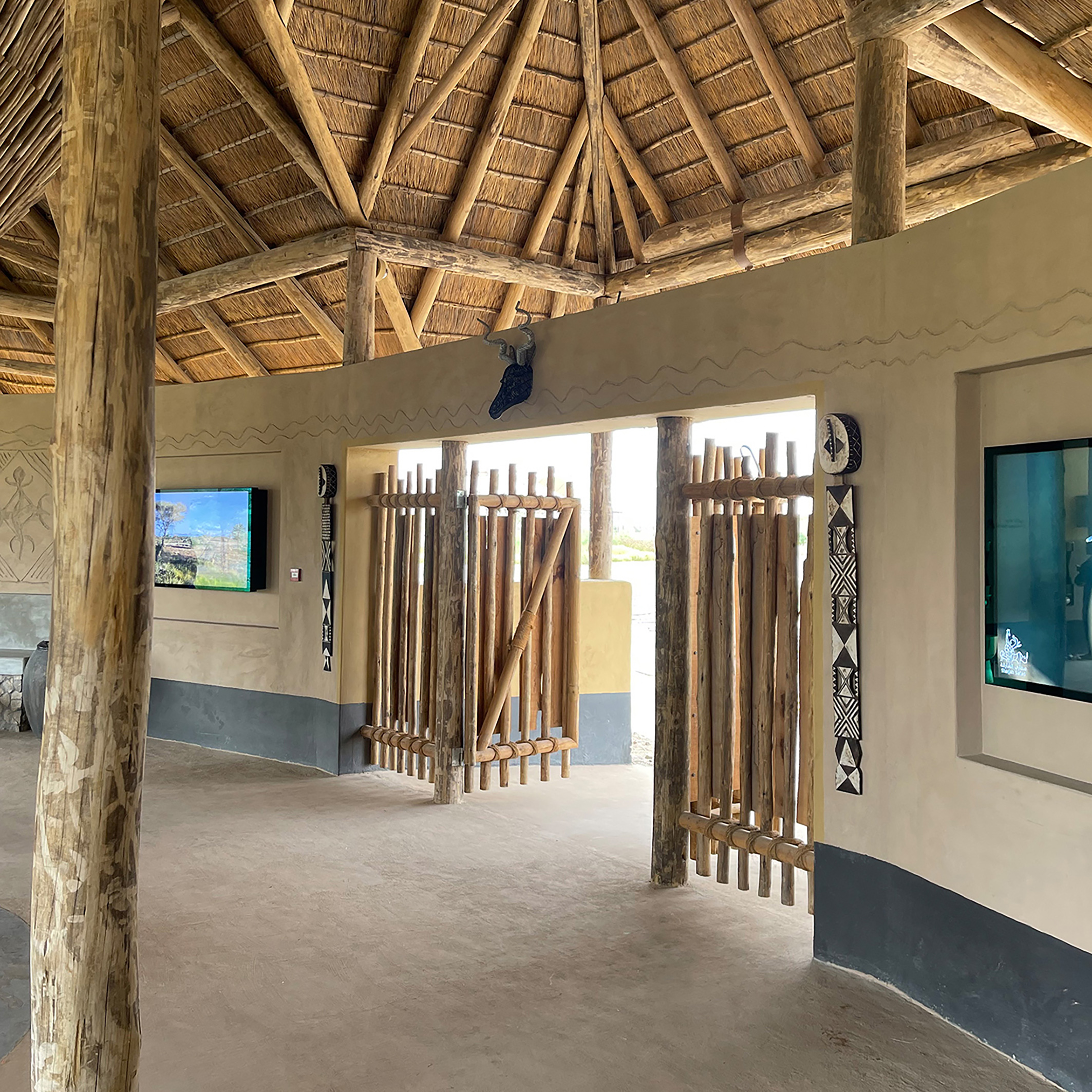 The Safari Camp Terminal Building was designed to have an open Safari Lodge feel. Dawsons were responsible for all ID and FF&E elements.
