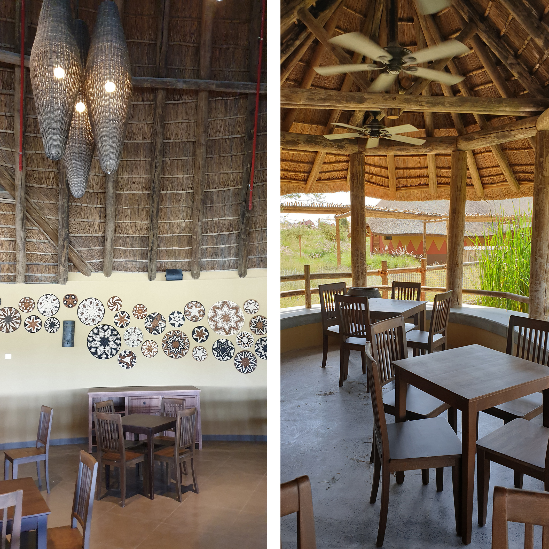 Dawsons designed the internal and external restaurant area in the Safari Camp.  Dawsons were responsible for all ID and FF&E elements.